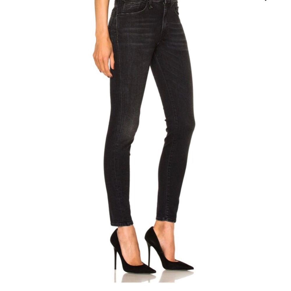 R13 Alison Skinny Jeans Black Marble‎ SIZE 25X28.5 NWT $450 Italy mid rise